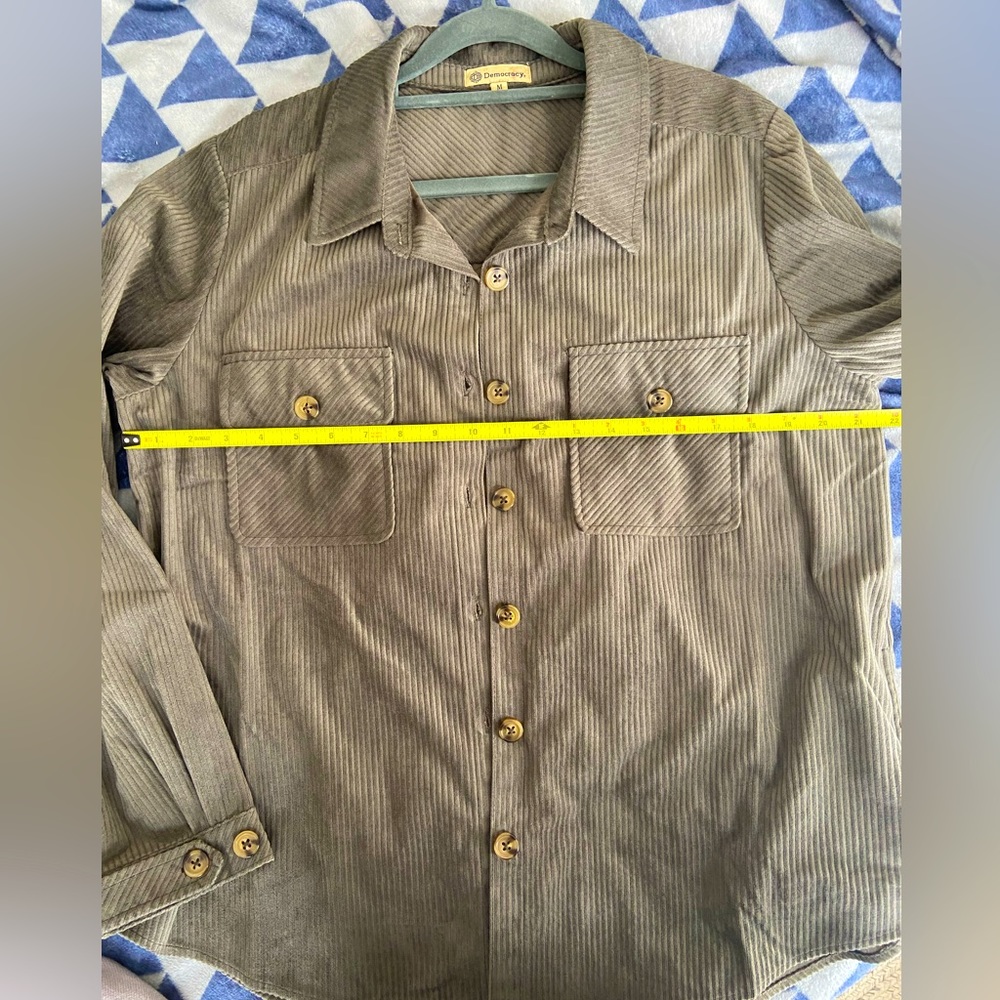 Democracy Oversized Button Up - image 4